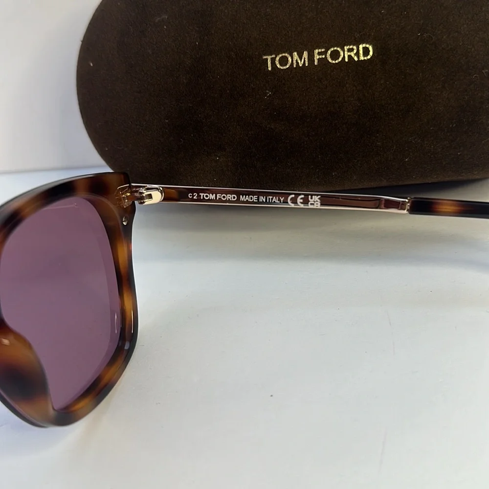 💯- New Authentic TOM FORD TF1014 52Y Philippa 68MM Square Sunglasses